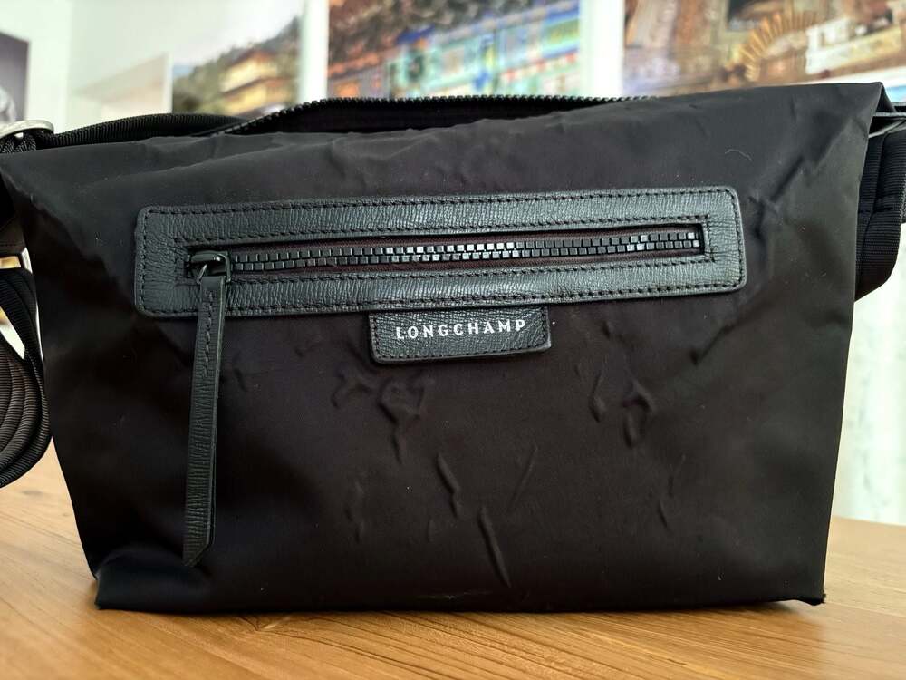 Longchamp Le Pliage Neo Black Nylon Crossbody Messenger Bag